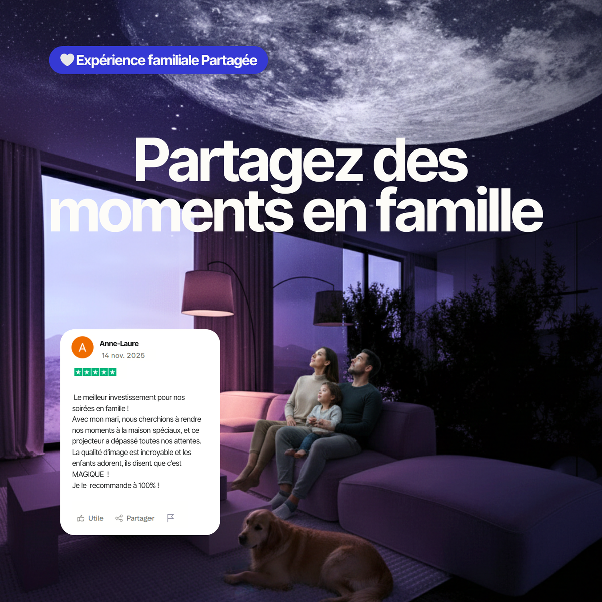 Projecteur galaxie PYXA